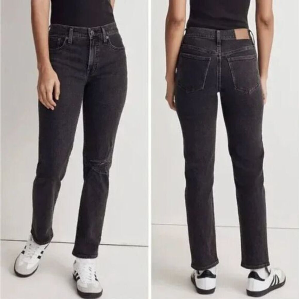 NEW Madewell The Mid-Rise Perfect Vintage Straight Jean in Rosella Wash, 24‎
